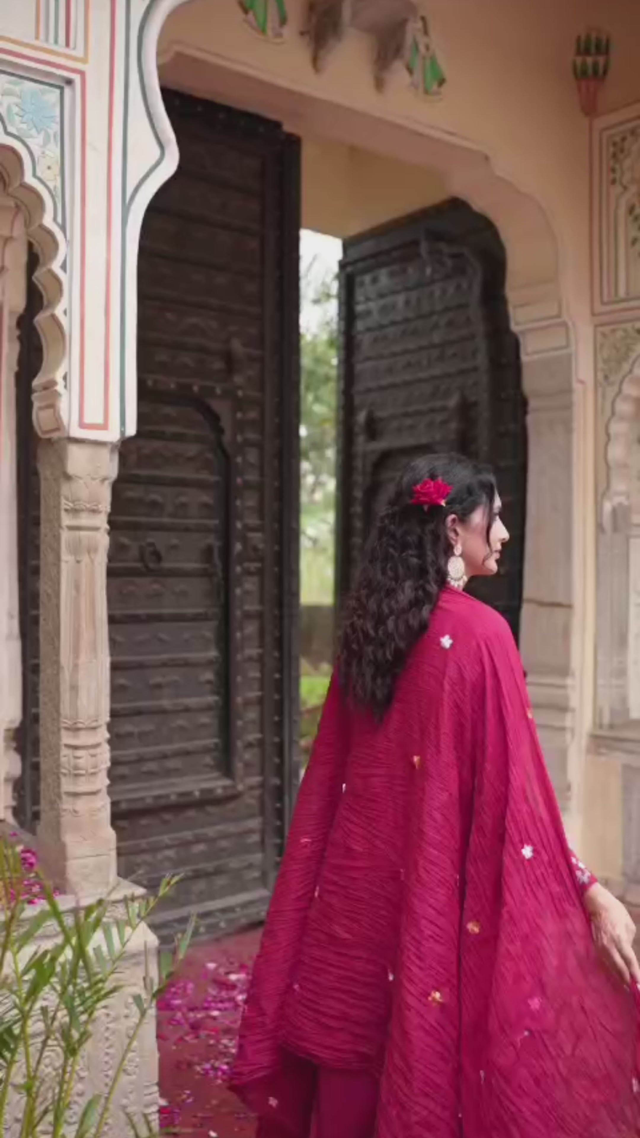 Mul cotton fabric anarkali dress