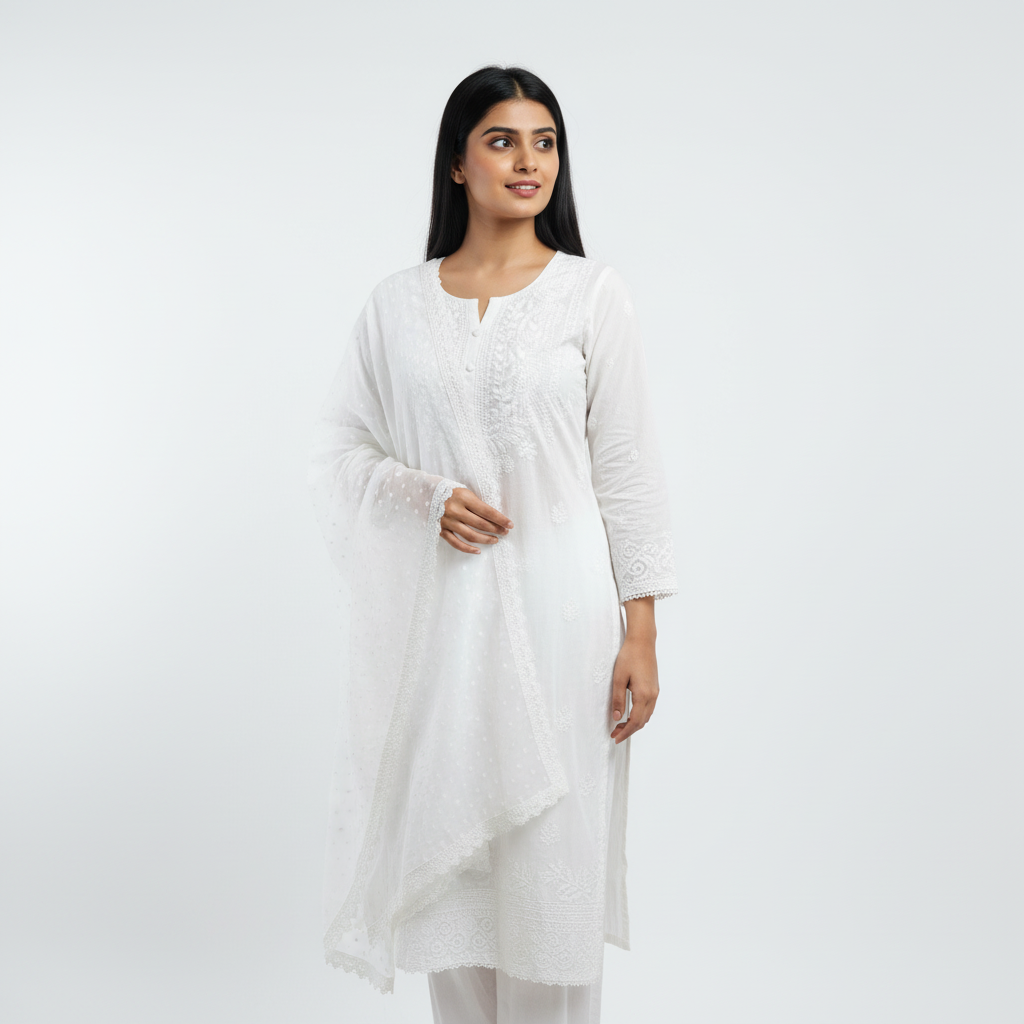 white gaji set