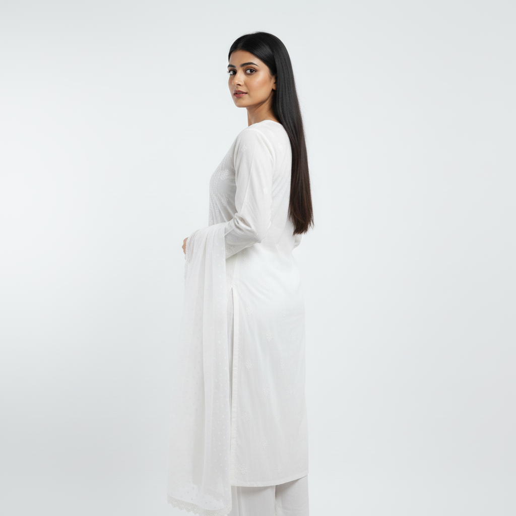 white gaji set