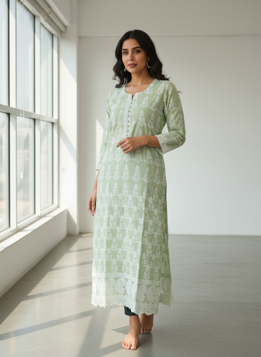 CUT WORK KURTI
