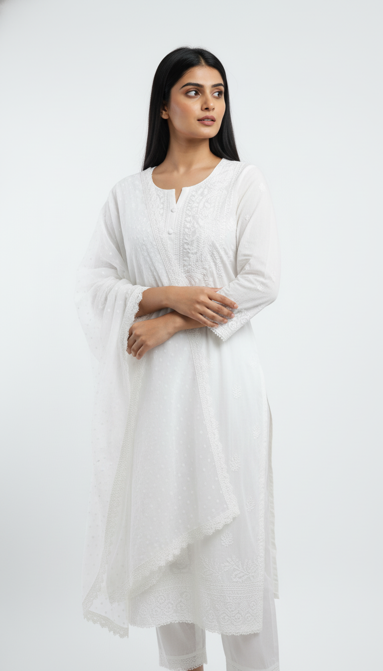 white gaji set