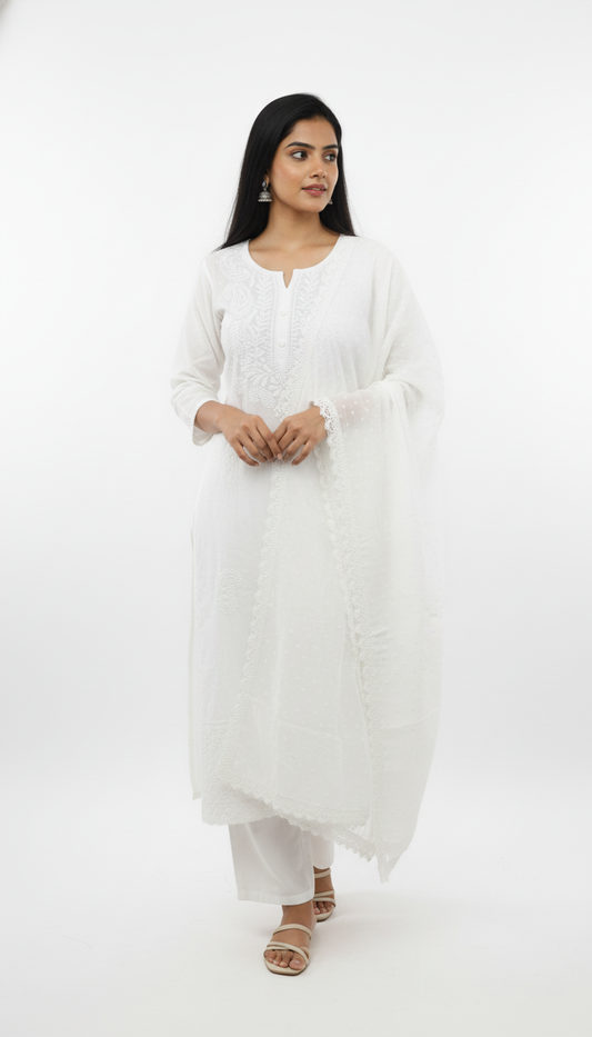 white gaji set